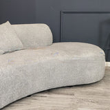 The Miami Silver Grey Boucle Premium Sofa Silver Grey Boucle Fabric