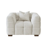 The Tribeca Oatmeal Boucle Armchair Premium Oatmeal Bubble Boucle Fabric [Pre-order 22/02]