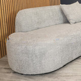 The Miami Silver Grey Boucle Premium Sofa Silver Grey Boucle Fabric