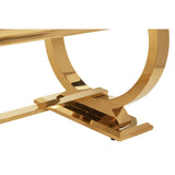 Arianna 180cm Marble & GOLD Legs Dining Table