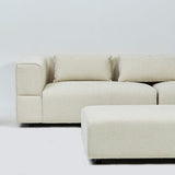 The Bromley Bubble Vanilla Ivory 4 Seater Premium Sofa Boucle Fabric