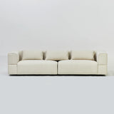 The Bromley Bubble Vanilla Ivory 4 Seater Premium Sofa Boucle Fabric