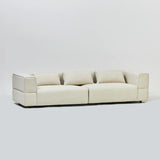 The Bromley Bubble Vanilla Ivory 4 Seater Premium Sofa Boucle Fabric