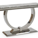 Arianna Chrome Marble 120cm Console Table - 6 Colors