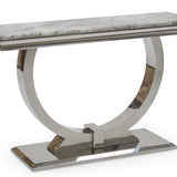 Arianna 120cm White Marble Console Table - Belmont Interiors