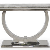 Arianna 120cm White Marble Console Table - Belmont Interiors