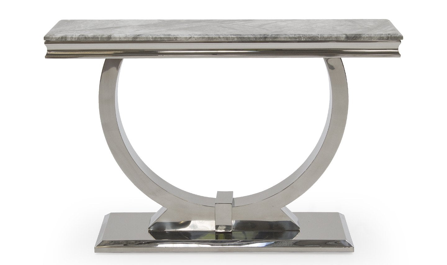 Arianna 120cm White Marble Console Table - Belmont Interiors