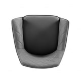 Azure PU Leather Swivel Dining Chairs With Black Metal Base - Pairs - 2 Colours