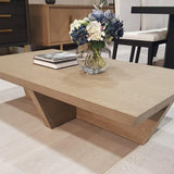 Cassis Coffee Table Grey/Taupe Coloured Oak Veneer-Esme Furnishings