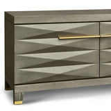 Cassis Media Unit with Gold Handles-Esme Furnishings