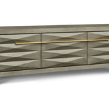 Cassis Media Unit with Gold Handles-Esme Furnishings