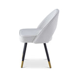 Berkeley Designs Hoxton Dining Chair in Cream Velvet – Set of 2