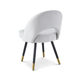 Berkeley Designs Hoxton Dining Chair in Cream Velvet – Set of 2