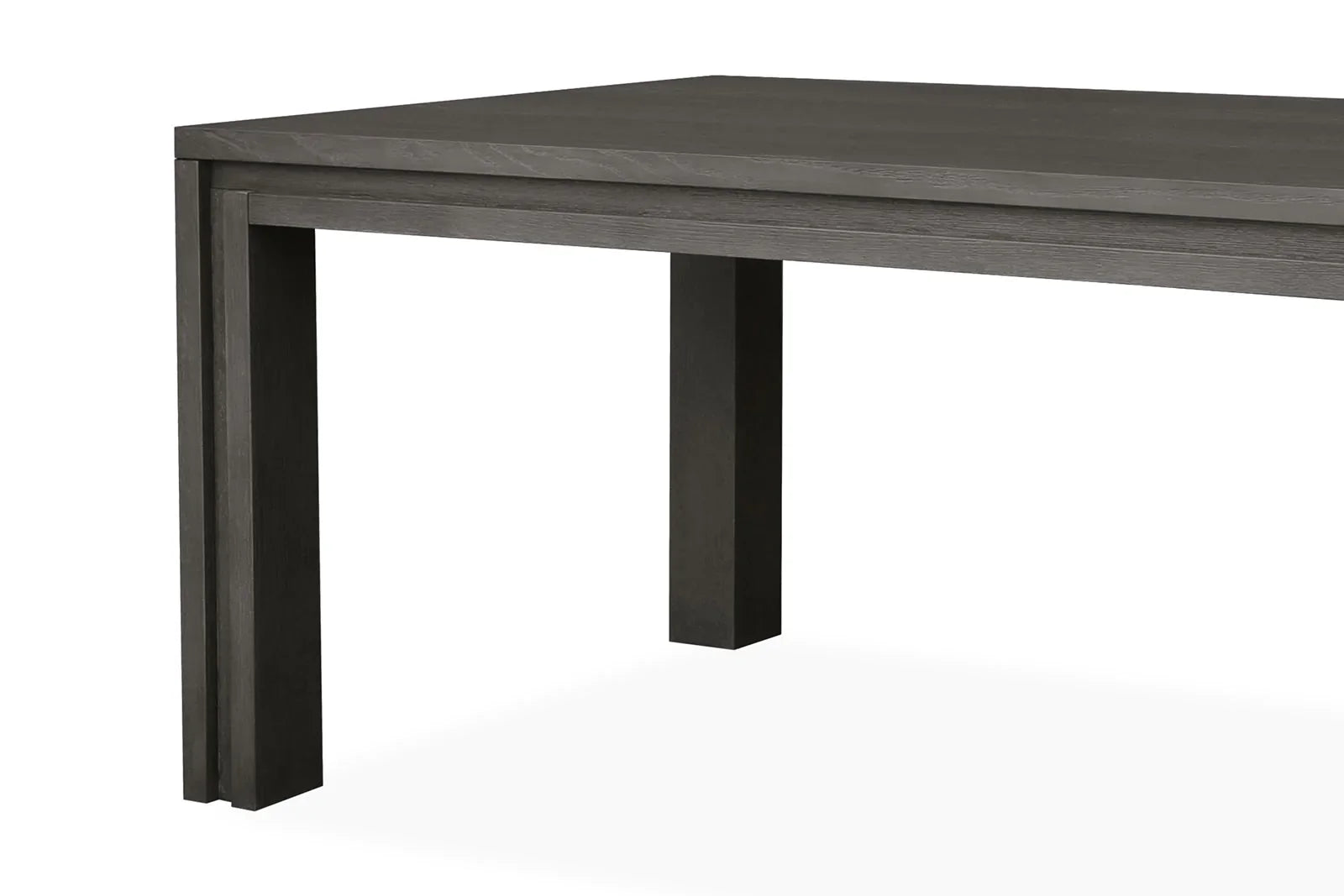 Kyoto Textured Dry Grey Oak Dining Table-Esme Furnishings