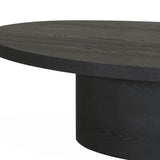 Lugano Textured Dark Oak Coffee Table-Esme Furnishings