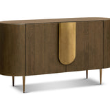 Berkeley Designs Napa 2 Door Sideboard Caramel Oak & Bronze