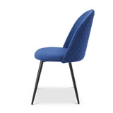 Berkeley Designs Soho Dining Chair in Blue Velvet – Set of 2