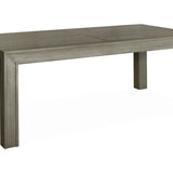 Lucca Textured Grey/Taupe Oak Dining Table-Esme Furnishings