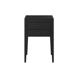 Radford Bedside - 2 Drawer - Black by D.I. Designs