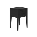 Radford Bedside - 2 Drawer - Black by D.I. Designs