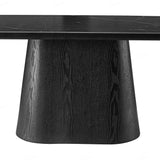 Blanco 200cm Oval Black Ceramic Sintered Marble Dining Table