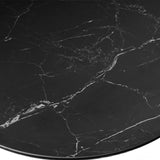 Blanco 200cm Oval Black Ceramic Sintered Marble Dining Table