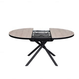 Daniello 120-160cm Oval Round Oak Ceramic Marble Dining Table