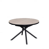 Daniello 120-160cm Oval Round Oak Ceramic Marble Dining Table