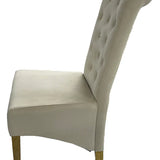 Lucy Gold Ring Knocker Quilted Slim Back Gold Plush Velvet Dining Chair Gold Legs In 3 Colours