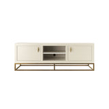 Hampton Tv Unit - Ivory Shagreen by D.I. Designs