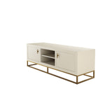 Hampton Tv Unit - Ivory Shagreen by D.I. Designs