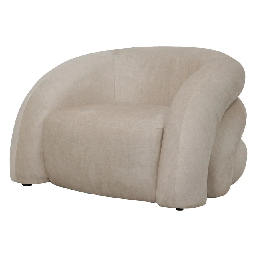 Libra Interiors Casa Snug Chair – Cream - Belmont Interiors