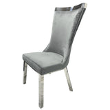 Sussex Chair in Dark Grey Velvet - Belmont Interiors