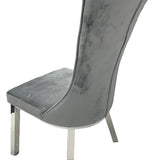 Sussex Chair in Dark Grey Velvet - Belmont Interiors