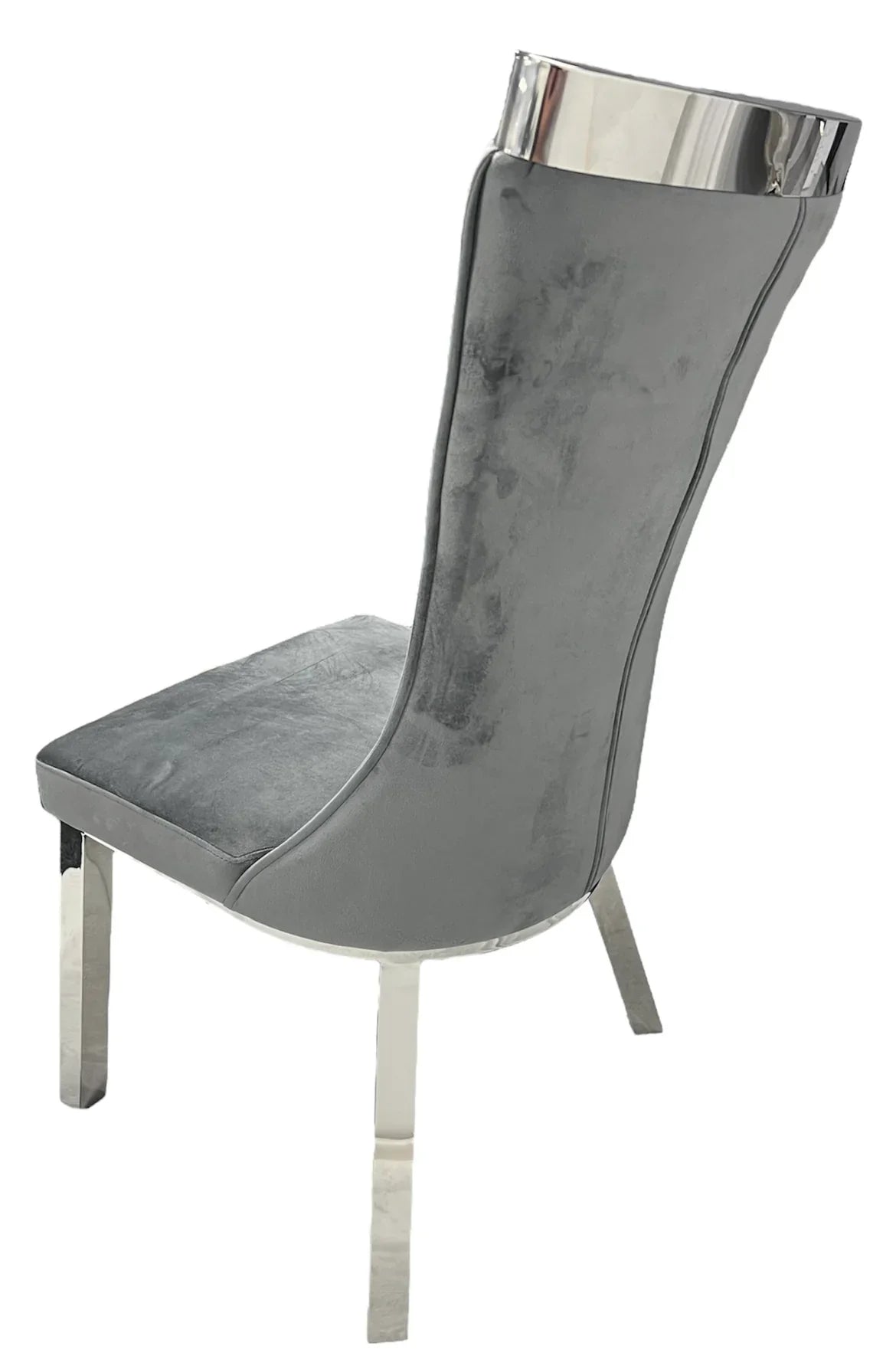 Sussex Chair in Dark Grey Velvet - Belmont Interiors