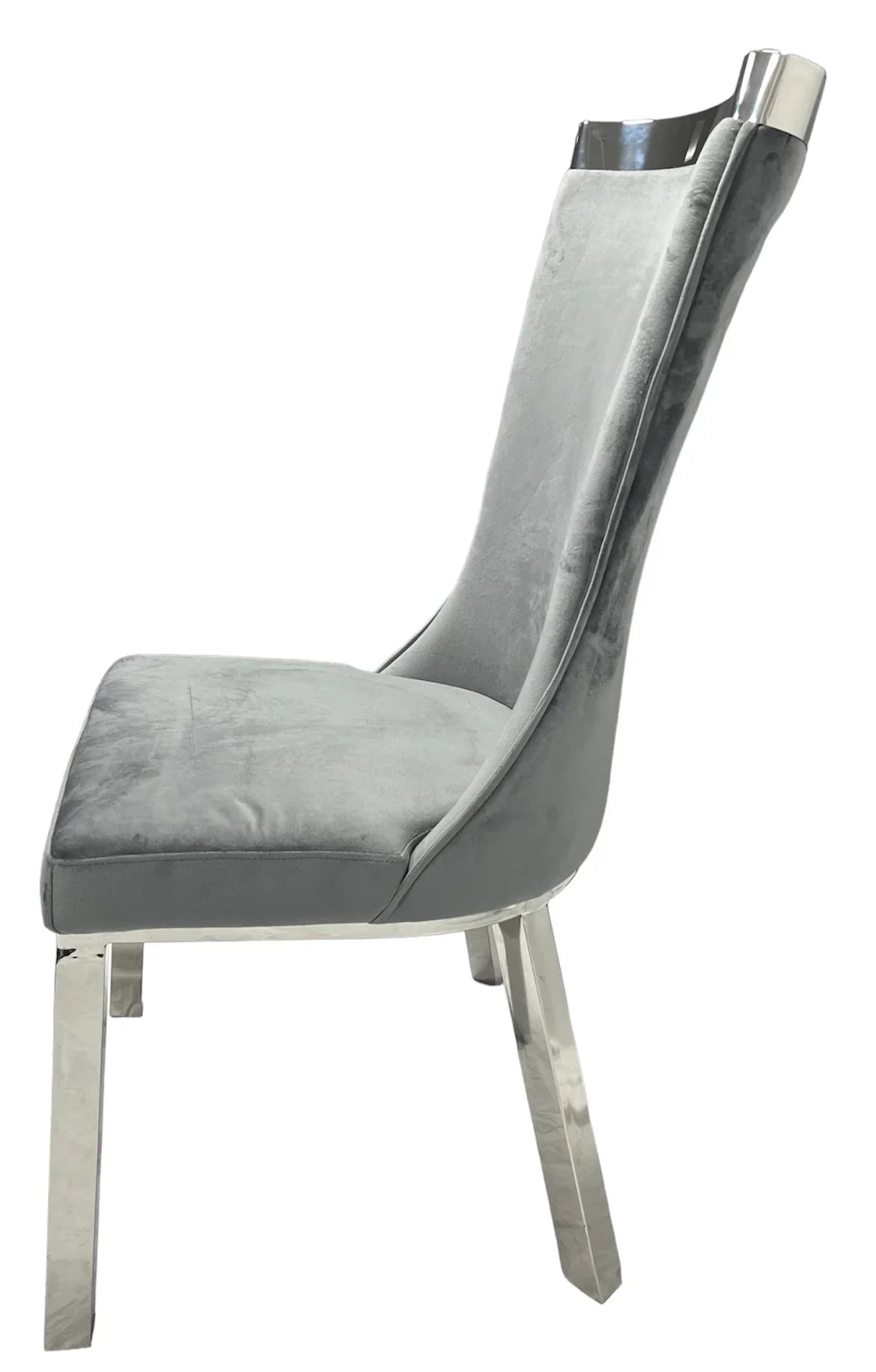 Sussex Chair in Dark Grey Velvet - Belmont Interiors