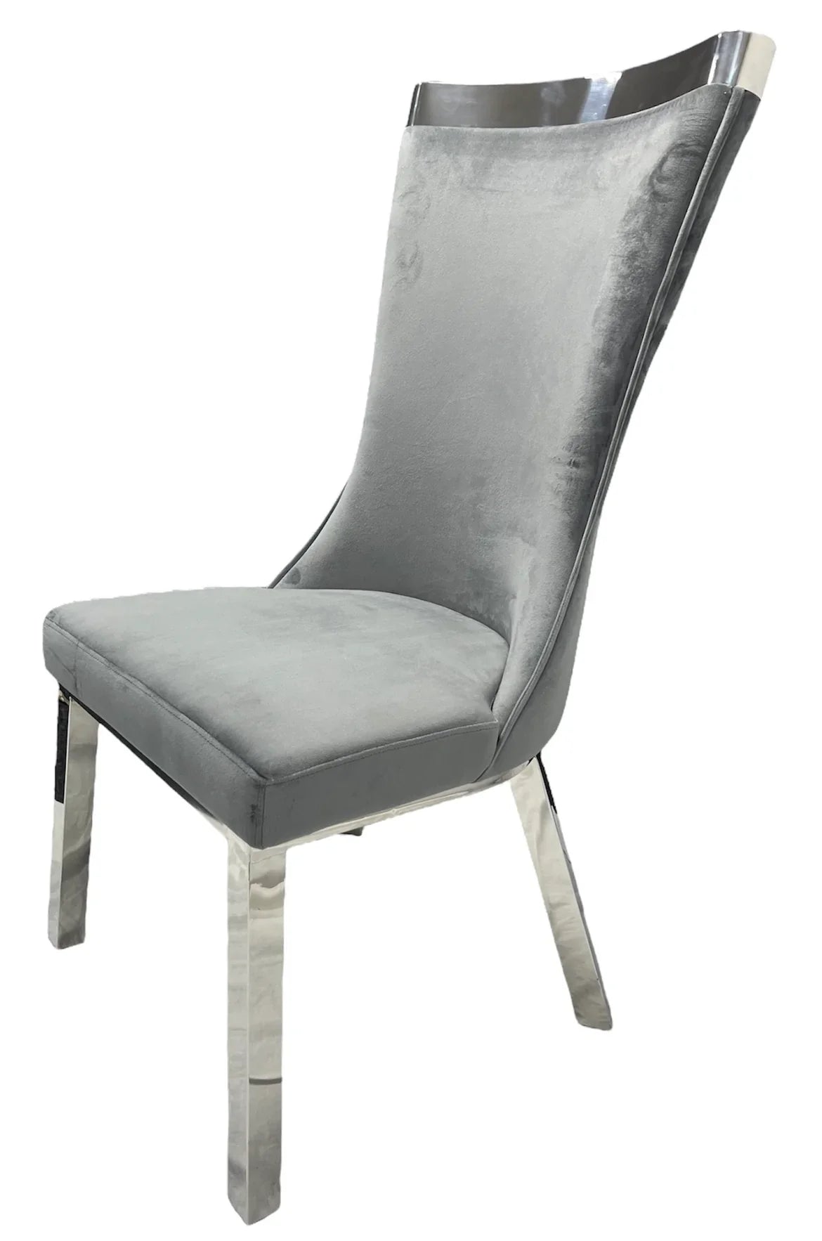 Sussex Chair in Dark Grey Velvet - Belmont Interiors