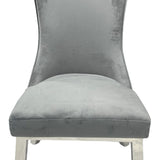 Sussex Chair in Dark Grey Velvet - Belmont Interiors