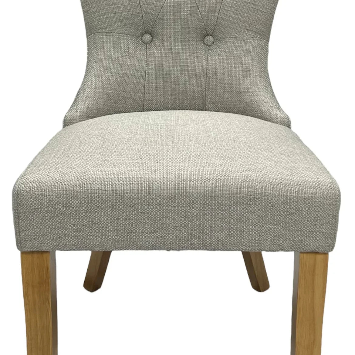 Sierra Beige Fabric Chair with Oak Legs - Belmont Interiors