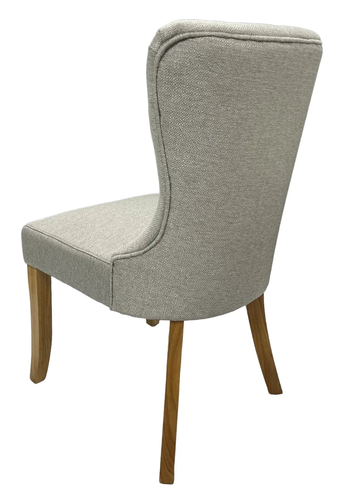 Sierra Beige Fabric Chair with Oak Legs - Belmont Interiors