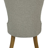 Sierra Beige Fabric Chair with Oak Legs - Belmont Interiors