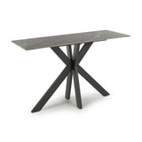 Nova Ceramic Console Table in Grey - 120cm - Belmont Interiors