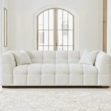 The Tribeca Oatmeal Bouclé 3-Seater Premium Sofa - Oatmeal Bubble Bouclé Fabric [Pre-order 22/02]