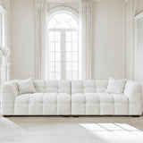 The Tribeca Oatmeal Boucle 4 Seater Premium Sofa Oatmeal Bubble Boucle Fabric [Pre-order 22/02]