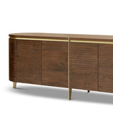 Berkeley Designs Malibu Sideboard in Natural Walnut and Brass