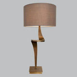 Nero Table Lamp – Antique Brass – Left