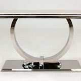 Arianna 120cm Cream Marble Console Table - Belmont Interiors