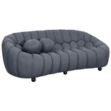 Belle Bubble Curved Sofa in Grey