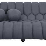 Belle Bubble Curved Sofa in Grey