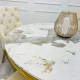 Arianna 130cm Pandora Marble Coffee Table